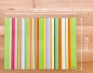 Preview: 4 Tischsets Platzsets abwaschbar Stripes sortiert von ARTIPICS - Kunststoff 42x30 cm